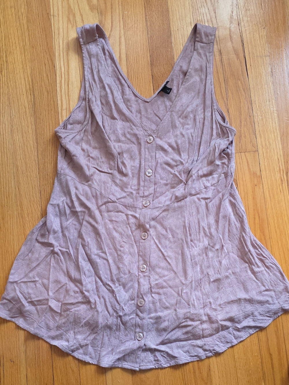 torrid Mauve Button-Down V-Neck Camisole